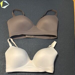 Soma Women's Seamless Bra Set - Gray and White